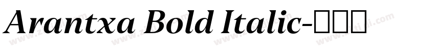 Arantxa Bold Italic字体转换